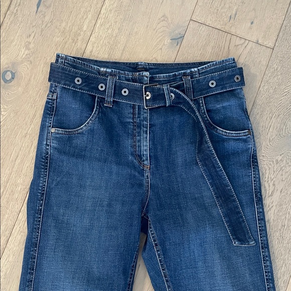 Brunello Cucinelli | Offbeat Belted Jean - Picture 3 of 8